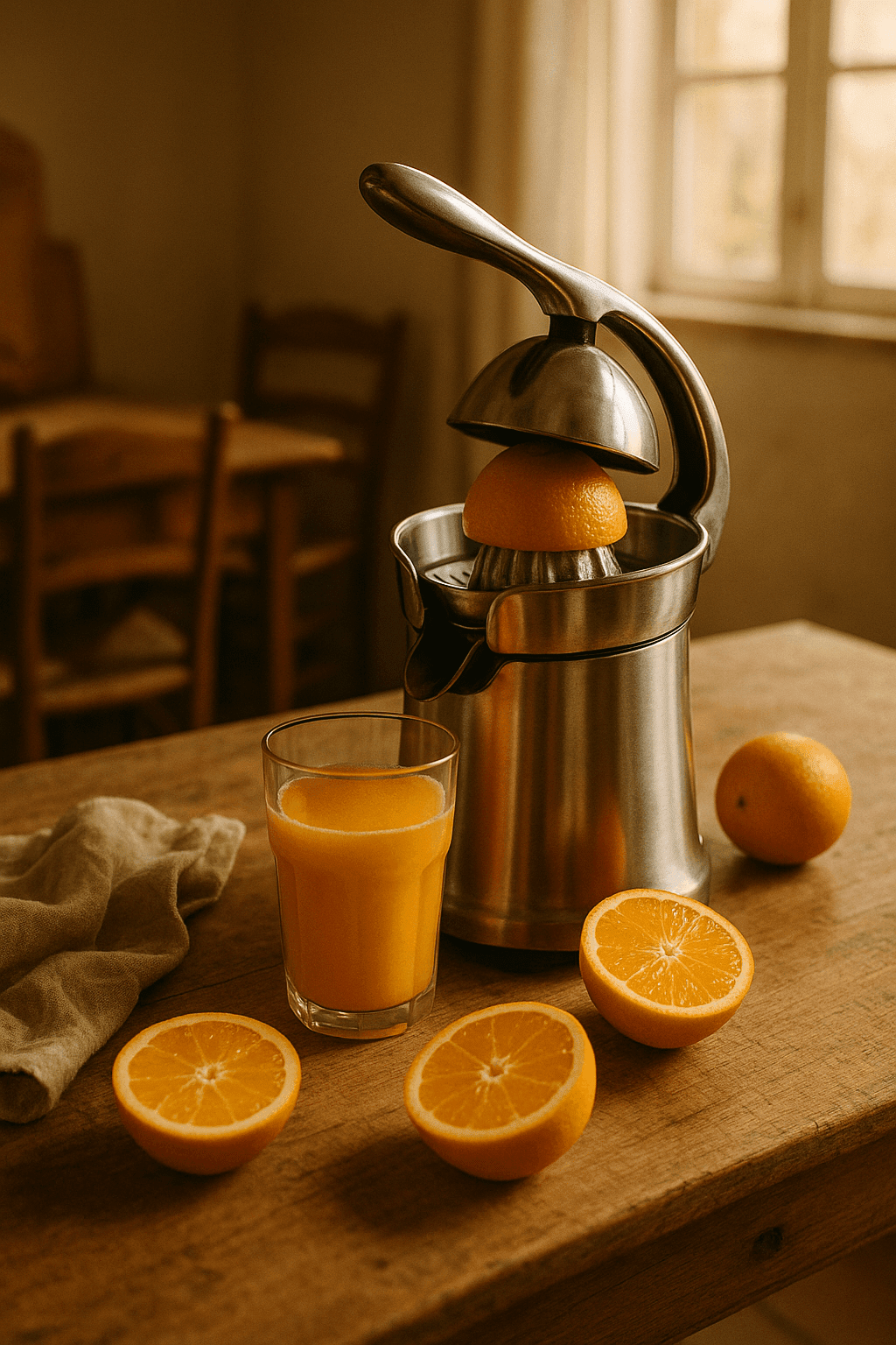 Presse-agrumes pratique pour jus maison rapides et savoureux