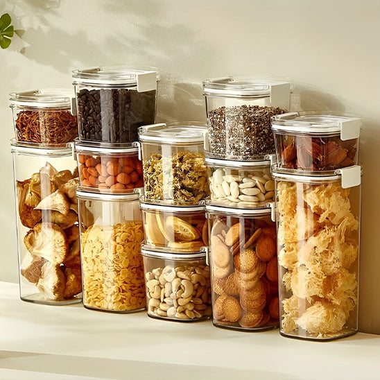 Boîte de conservation alimentaire  transparente