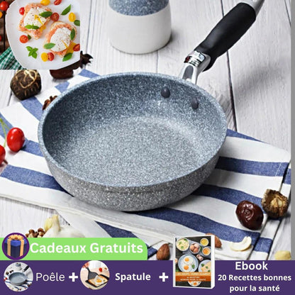 Poêle à frire en pierre durable Easynett - Rayonnour