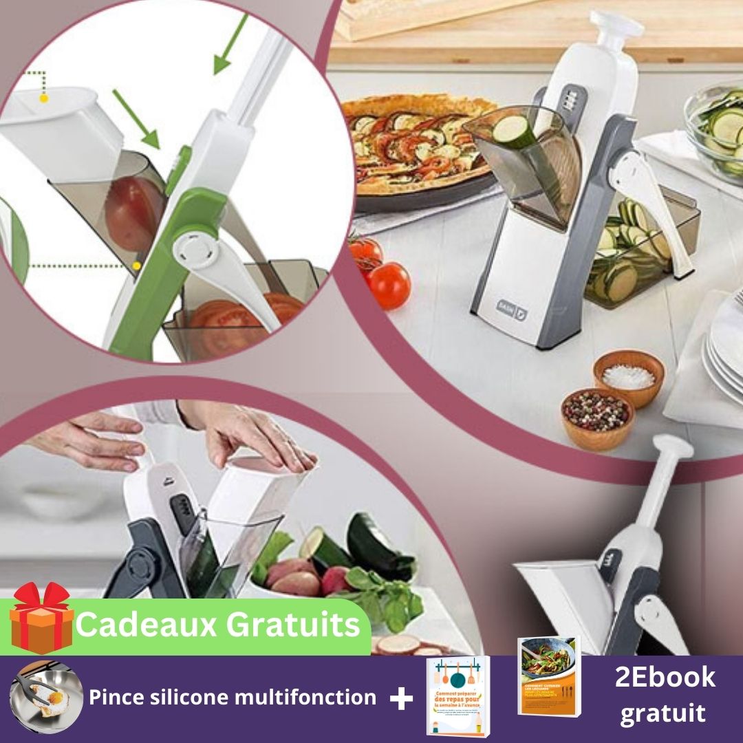 Mandoline Simple Small Mandoline 5 en 1/EASYMANDOLINE™ – Nour