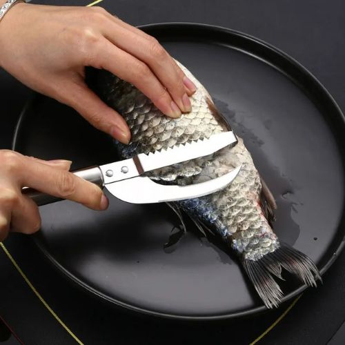 Couteau à poisson pour découpe nette