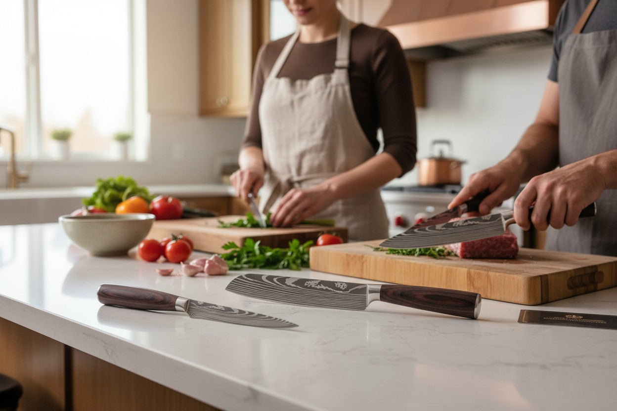 Couteaux de cuisine tranchants