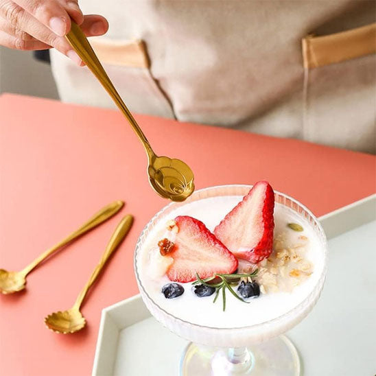 Cuillère à café fleur cerisier pour glace