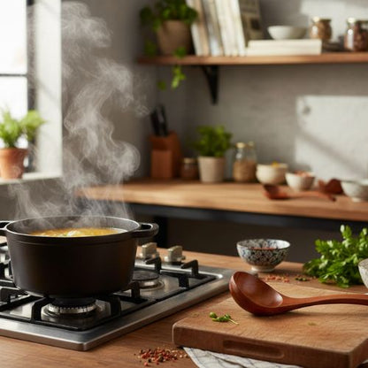 Cuillère en bois cuisine mélange naturel et cuisson douce - Rayonnour