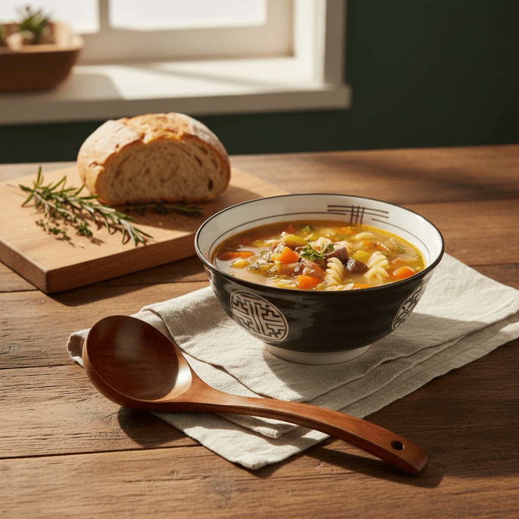 Cuillère en bois cuisine mélange naturel et cuisson douce - Rayonnour