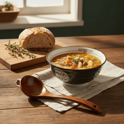Cuillère en bois cuisine mélange naturel et cuisson douce - Rayonnour