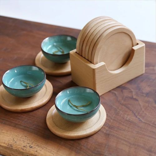 Dessous de Verre en Bois de Noyer