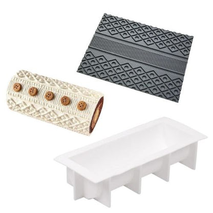 Moule à Bûche de Noël Silicone Antiadhésif pour Pâtisserie