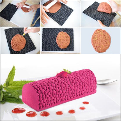 Moule à Bûche de Noël Silicone Antiadhésif pour Pâtisserie