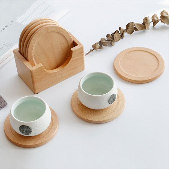 Dessous de Verre en Bois de noyer rapide