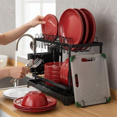 Egouttoir vaisselle indispensable polyvalent