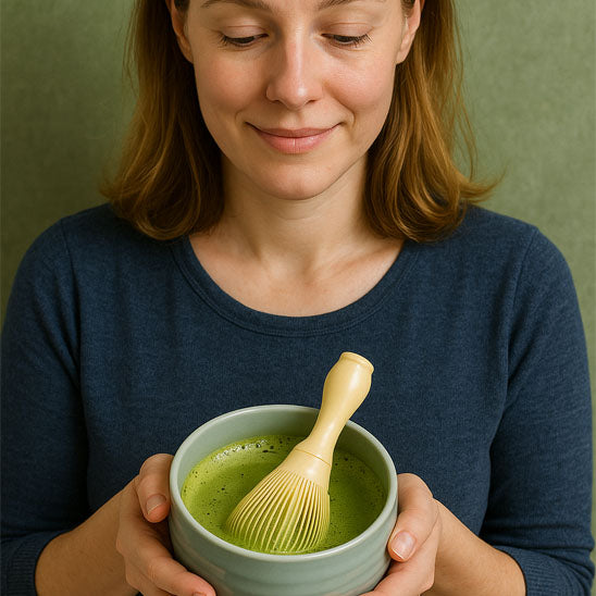 Fouet matcha pour créer une mousse onctueuse