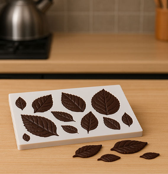 Moules en silicone indispensables feuilles de chocolat