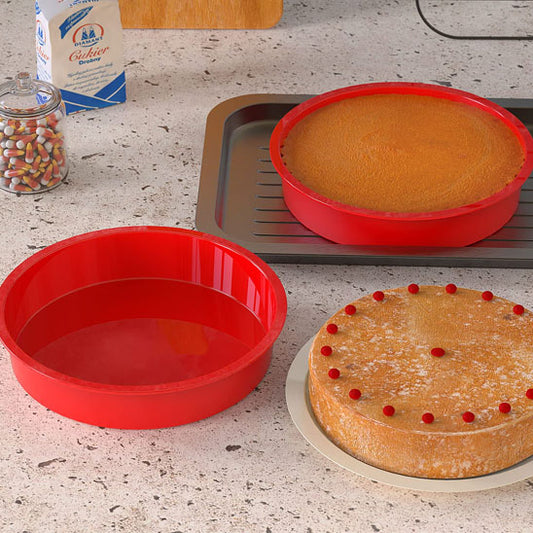 Moules en silicone rouges