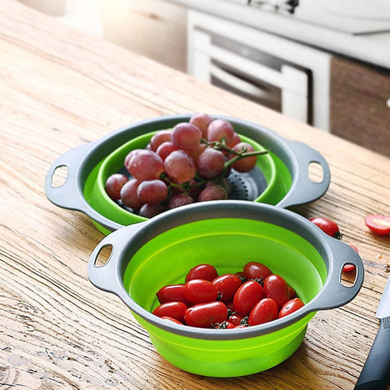 Passoire en silicone alimentaire vert
