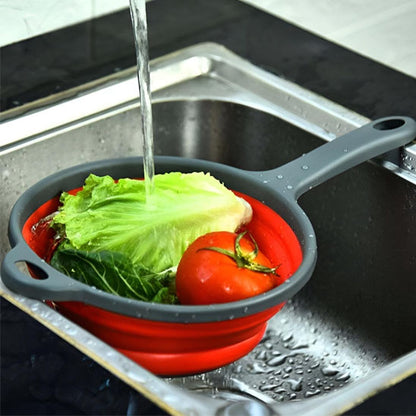 Passoire en silicone pliable ergonomique facile