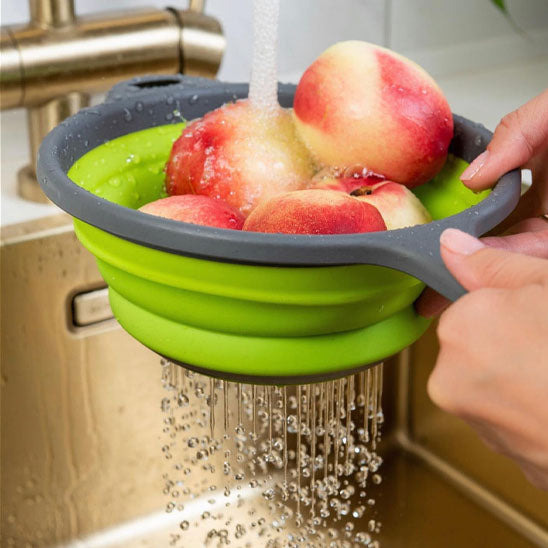 Passoire en silicone pliable ergonomique nettoyer fruits