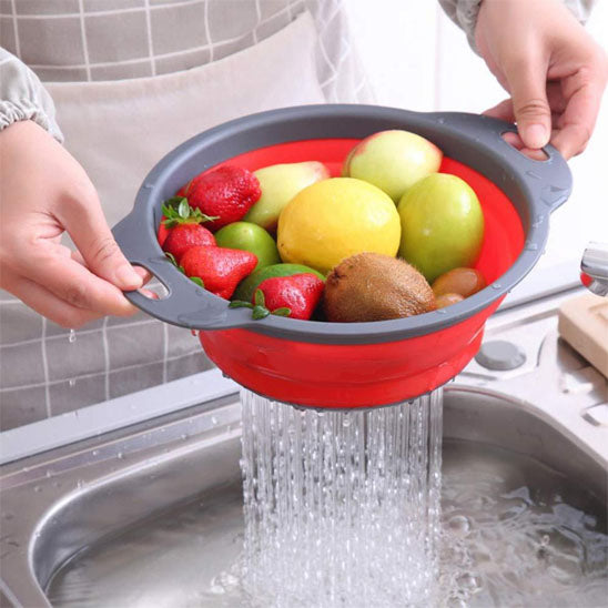 Passoire pliable pour laver des fruits et légumes