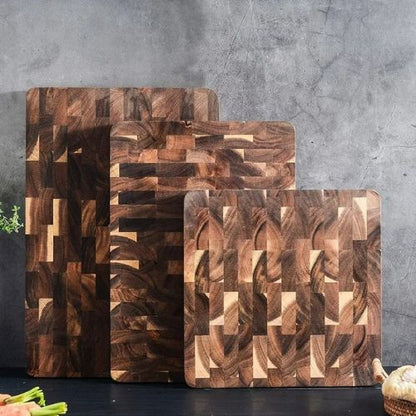 Planche à découper en bois set