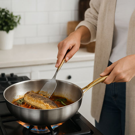 Poêle inox indispensable pratique