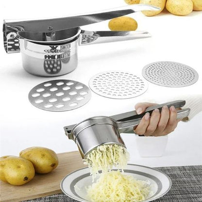 Presse purée en acier inoxydable