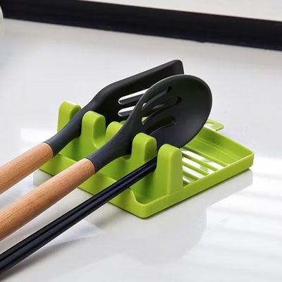 Repose cuillère vert