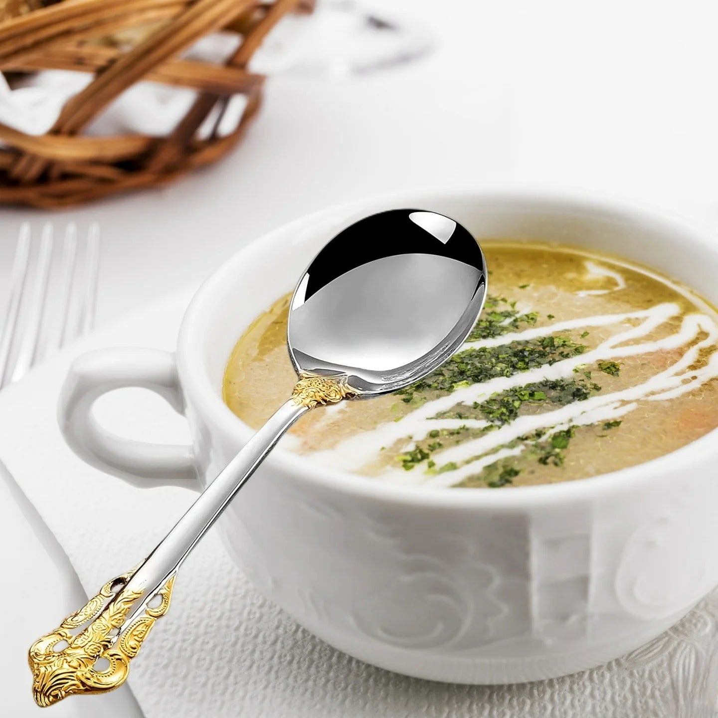 Cuillère à soupe élégante - Rayonnour