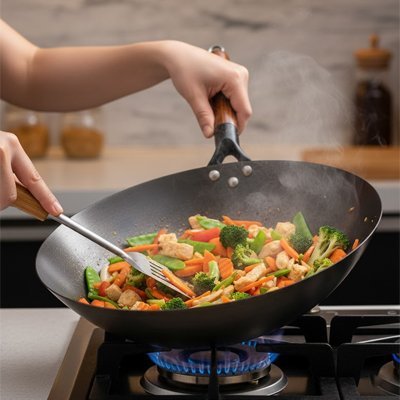Poêle wok Chef Elite performance et cuisson parfaite