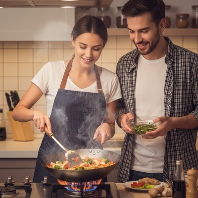 Poêle wok Chef Elite cuisinez comme un chef à la maison