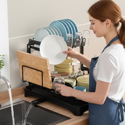 Egouttoir Vaisselle Design Compact