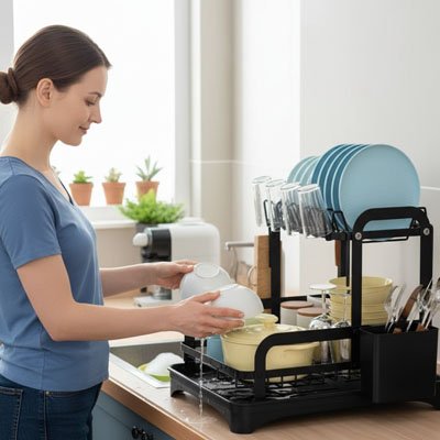 Egouttoir Vaisselle Design Compact